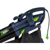Soprador de folhas elétrico com triturador Wuber W43420, 3000 W, 10:1