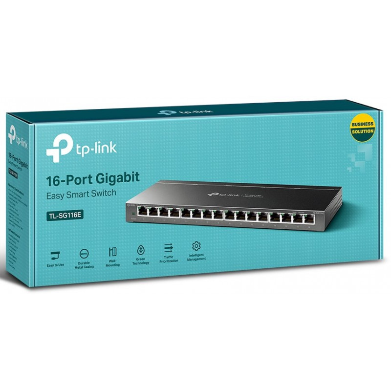 Switch Gigabit Easy Smart TP-Link TL-SG116E 16 portas, V2.4