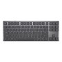 Teclado mecânico sem fios multímodo Lenovo 8000, layout alemão, cinzento
