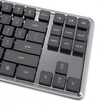 Teclado mecânico sem fios multímodo Lenovo 8000, layout alemão, cinzento