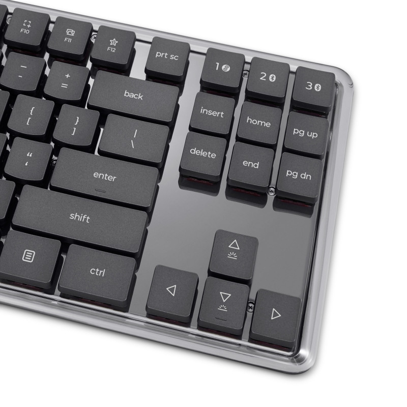 Teclado mecânico sem fios multímodo Lenovo 8000, layout alemão, cinzento