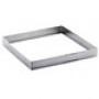 De Buyer Forma quadrada perfurada para tarte de aço inoxidável, 15 cm (3099.21)