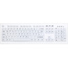 Active Key AK-C8100 Teclado higiénico sem fios, selado, Layout suíço (QWERTZ), Branco
