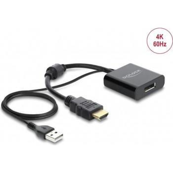 Delock Adaptador HDMI para DisplayPort, 4K