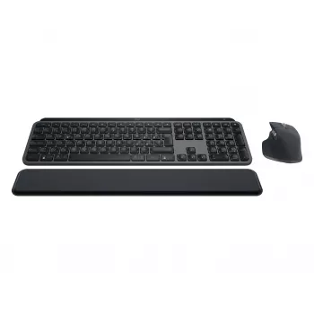 Logitech MX Keys S Combo Conjunto de teclado e rato sem fios, Layout italiano, Grafite