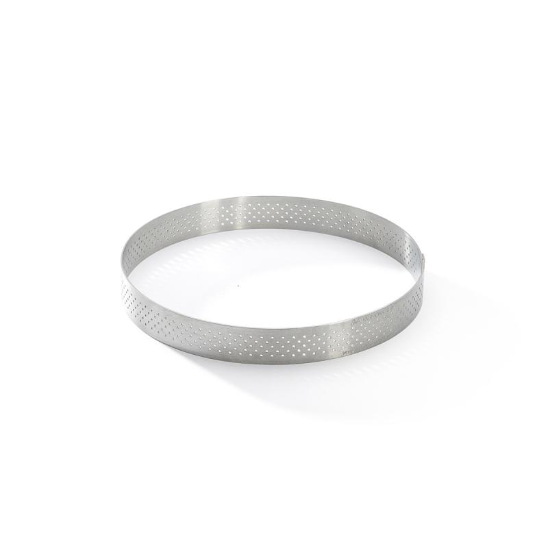 De Buyer Anel redondo perfurado para tarte de aço inoxidável, 12,5 cm (3099.05)