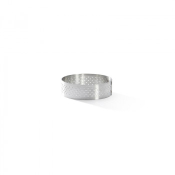 De Buyer Anel redondo perfurado para tarte de aço inoxidável, 6,5 cm (3099.02)