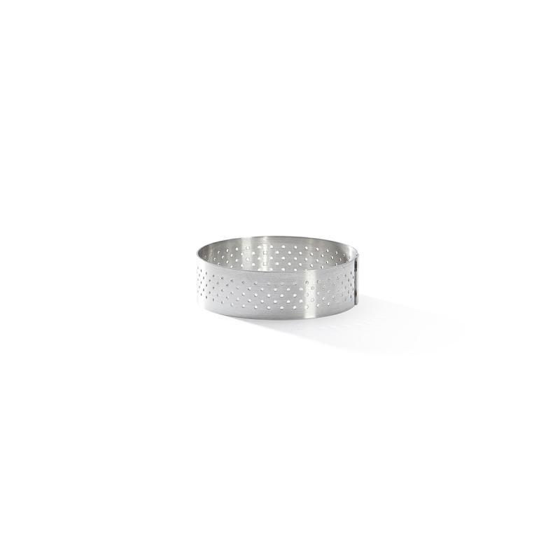 De Buyer Anel redondo perfurado para tarte de aço inoxidável, 6,5 cm (3099.02)