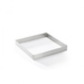 De Buyer Forma quadrada perfurada para tarte de aço inoxidável, 7 cm (3099.19)