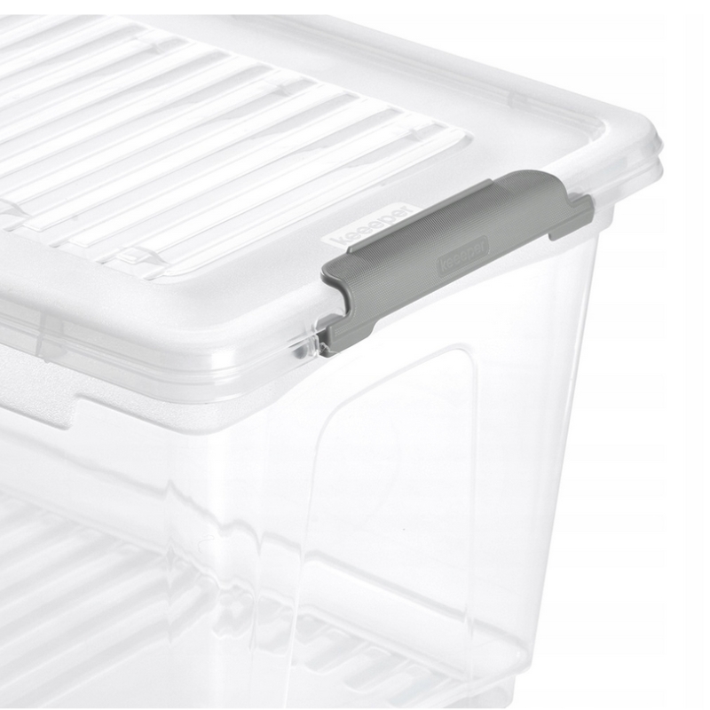 keeeper Leonie caixa com tampa e clipe, 5,4 L, transparente (1115700100000)