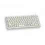 Cherry Slim Line G84-4100 teclado compacto, PS/2 + USB, 83 teclas, layout alemão (QWERTZ), cinzento-claro