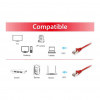 Equip cabo de rede Cat6a S/FTP RJ45, 5 m, vermelho, LSZH