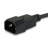 Equip cabo de alimentação IEC C13 para IEC C14, 1,5 m, preto