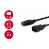 Equip cabo de alimentação IEC C13 para IEC C14, 1,5 m, preto
