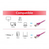 Equip cabo de rede Cat6a S/FTP RJ45, 3 m, roxo, LSZH