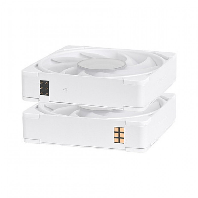 Ventoinha de caixa Thermaltake CT140 EX INFINITY ARGB Sync 140 mm, branco-neve, pack de 3