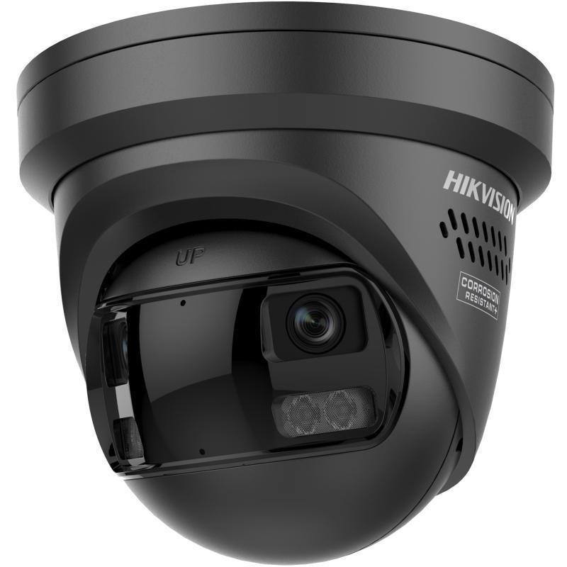 Câmara IP dome panorâmica 180° Hikvision DS-2CD2343G2P-LISU/SL 4MP, preto