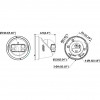 Câmara IP dome panorâmica 180° Hikvision DS-2CD2343G2P-LISU/SL 4MP, preto