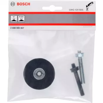 Prato de apoio Bosch 2608000857, 50 mm, Quick Lock, preto (para GWG 12V-50 S Professional)