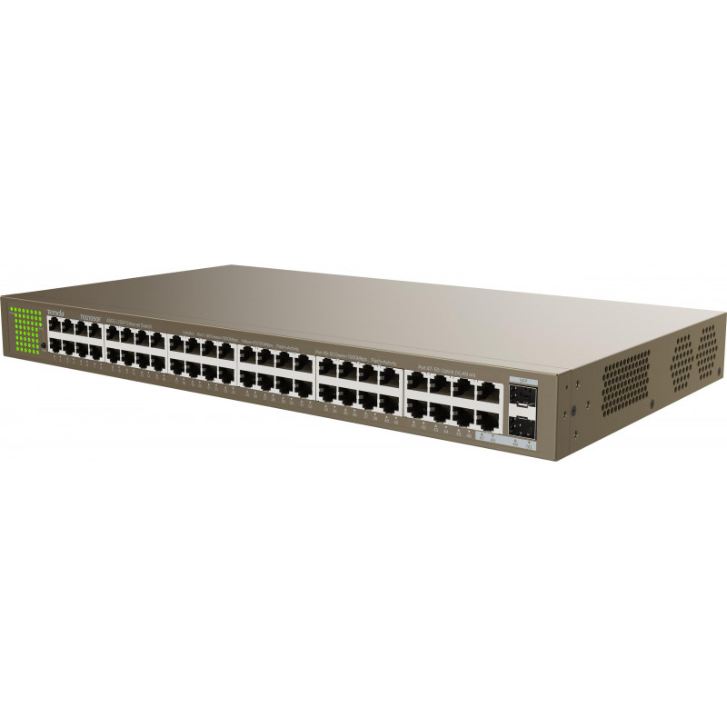 Switch Gigabit Tenda TEG1050F 48 portas com 2 portas SFP
