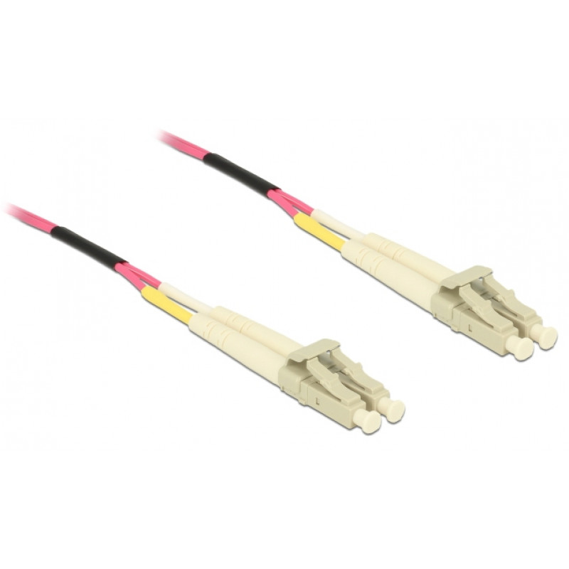 Delock 80156 Cabo de fibra ótica LC Duplex para LC Duplex Multimode OM4, 75 m