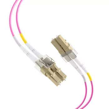 Cabo de rede de fibra ótica EFB-Elektronik LC para LC OM4 Duplex, 40 m, LSZH, violeta