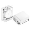 Carregador GaN retrátil SHARGE 65, 65W, 2x USB-C, cabo USB-C integrado – branco