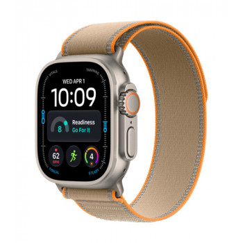 Apple Watch Ultra 4 GPS + Cellular 49 mm caixa de titânio natural com Trail Loop areia – M/L