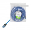 Logilink Cabo de rede Cat6a U/UTP RJ45, 1 m, Azul, LSZH