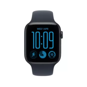 Apple Watch SE 3 GPS 44 mm caixa de alumínio Mitternacht com bracelete desportiva Azul – M/L
