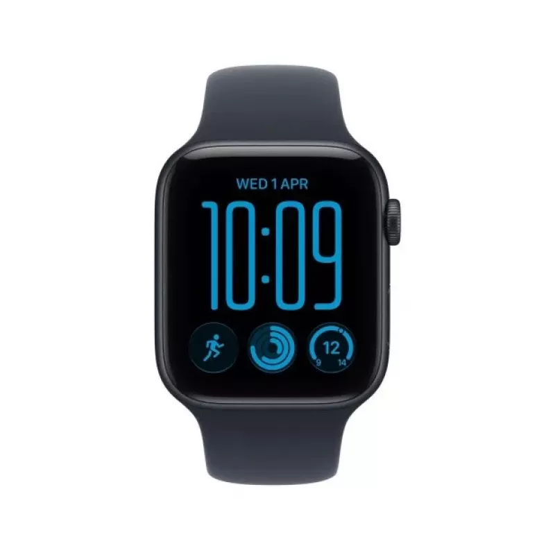 Apple Watch SE 3 GPS 44 mm caixa de alumínio Mitternacht com bracelete desportiva Azul – M/L