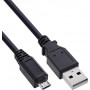 Cabo InLine Micro-USB 2.0, ficha USB-A para ficha Micro-B, 1,5 m, preto
