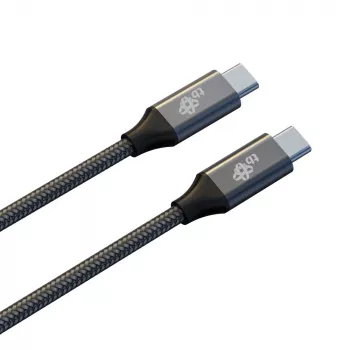 Cabo TB USB 3.2 Gen 2 trançado USB-C para USB-C, 1 m, 100 W, preto