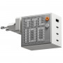 SHARGE Pixel 100 Carregador GaN, 100W, 3x USB-C, 1x USB-A - branco
