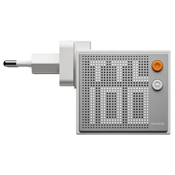 SHARGE Pixel 100 Carregador GaN, 100W, 3x USB-C, 1x USB-A - branco