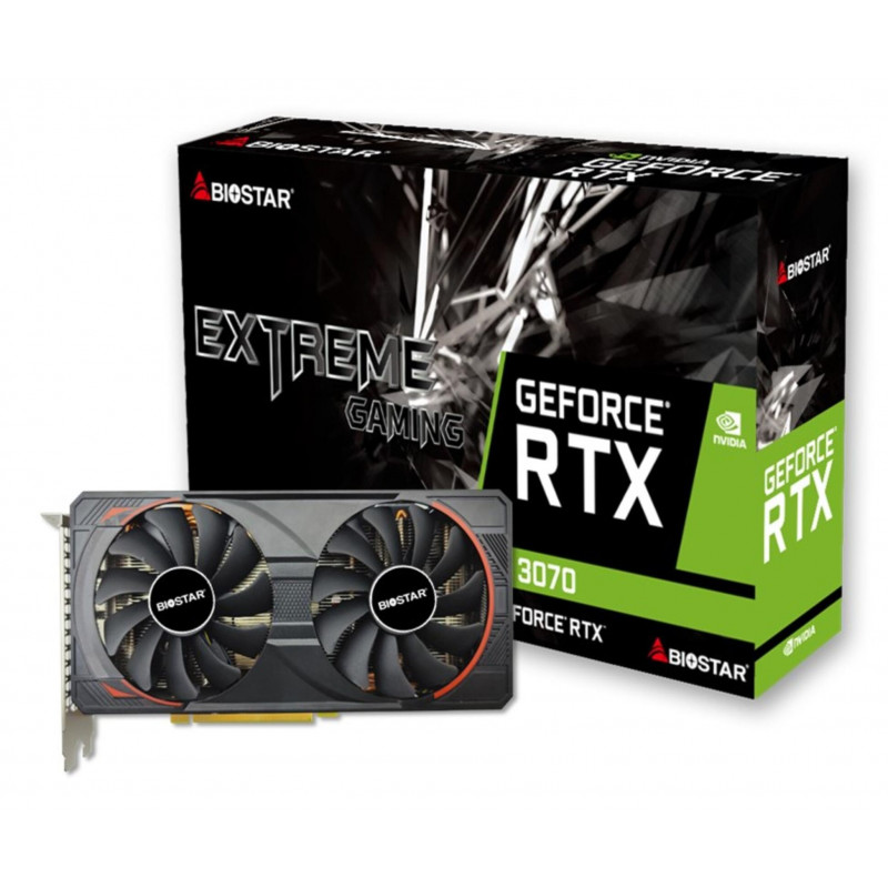 Biostar RTX 3070 8GB GDDR6 Placa Gráfica VN3716RM82