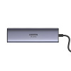 UGREEN 60515 Adaptador Multiporta USB-C 7 em 1, 4K HDMI, Gigabit Ethernet, 100 W PD, Cinzento