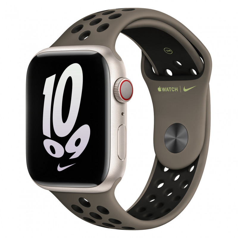 Apple Watch Pulseira desportiva Nike 45mm – Olive Grey/preto