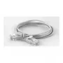 WANTEC Cabo de rede Slim Cat6a U/UTP RJ45, 2,8 mm, 1,5 m, branco