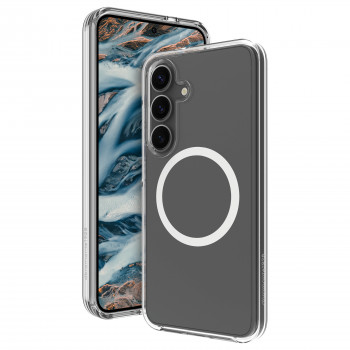 dbramante1928 Iceland Pro Qi2 Capa traseira para Samsung Galaxy S25+, compatível com MagSafe, transparente