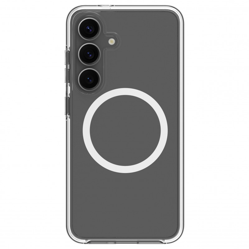 dbramante1928 Iceland Pro Qi2 Capa traseira para Samsung Galaxy S25+, compatível com MagSafe, transparente