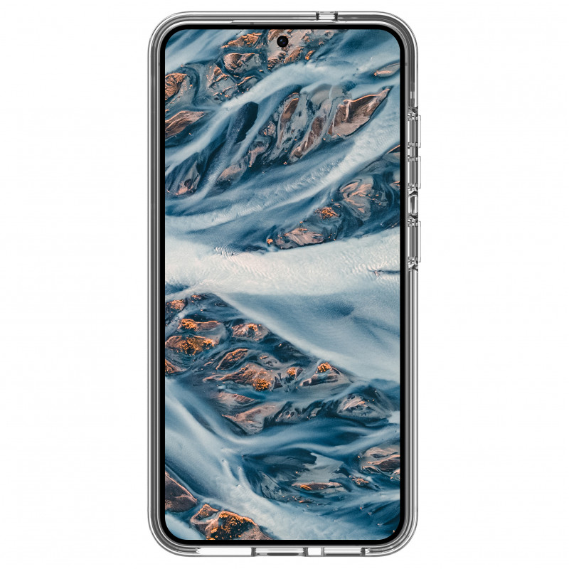 dbramante1928 Iceland Pro Qi2 Capa traseira para Samsung Galaxy S25+, compatível com MagSafe, transparente