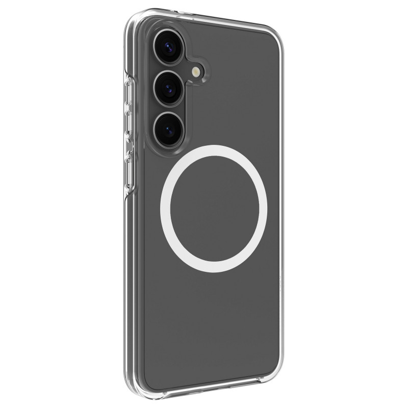 dbramante1928 Iceland Pro Qi2 Capa traseira para Samsung Galaxy S25+, compatível com MagSafe, transparente