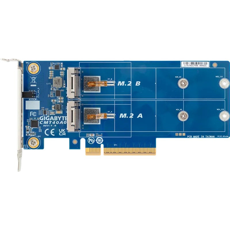 Gigabyte CMT40A0 Placa controladora RAID M.2 interna, PCIe