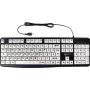 Geemarc KBSV3 teclado USB, layout alemão (QWERTZ), branco