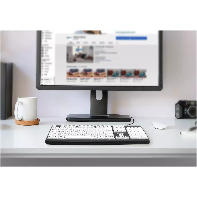 Geemarc KBSV3 teclado USB, layout alemão (QWERTZ), branco