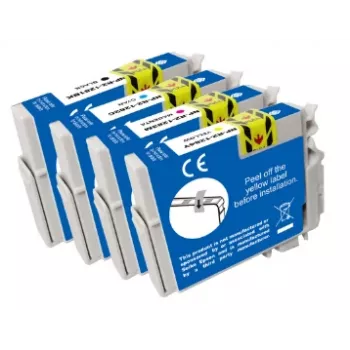 Multipack de tinteiros compatíveis G&G para Epson T1285 (C13T12854012), preto/ciano/magenta/amarelo