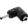 InLine® adaptador DC, 3,5 x 1,35 mm, ficha/conector fêmea, angular, preto
