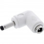 InLine® adaptador DC, 4,0 x 1,7 mm, ficha/conector fêmea, angular, branco
