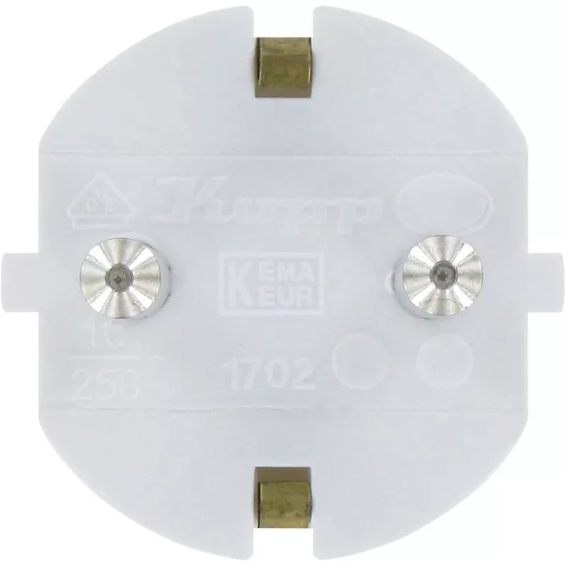 Ficha Schuko Kopp, caixa de uma peça, até 3x1,5 mm², 16A, 250V~, IP20 (16731N)